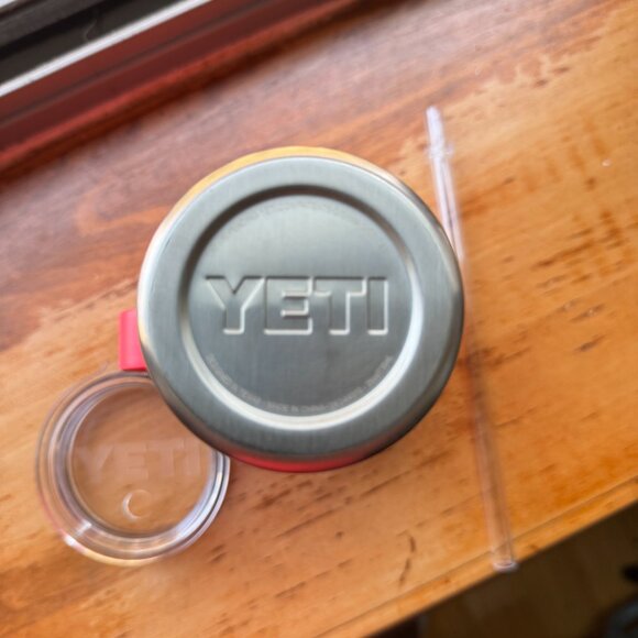 YETI Rambler 25 oz Mug with Straw Lid Tropical Pink NWOT - Picture 4 of 7